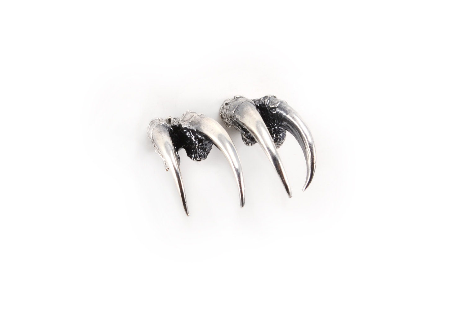 The Hunted I - Double Owl Talon Earrings