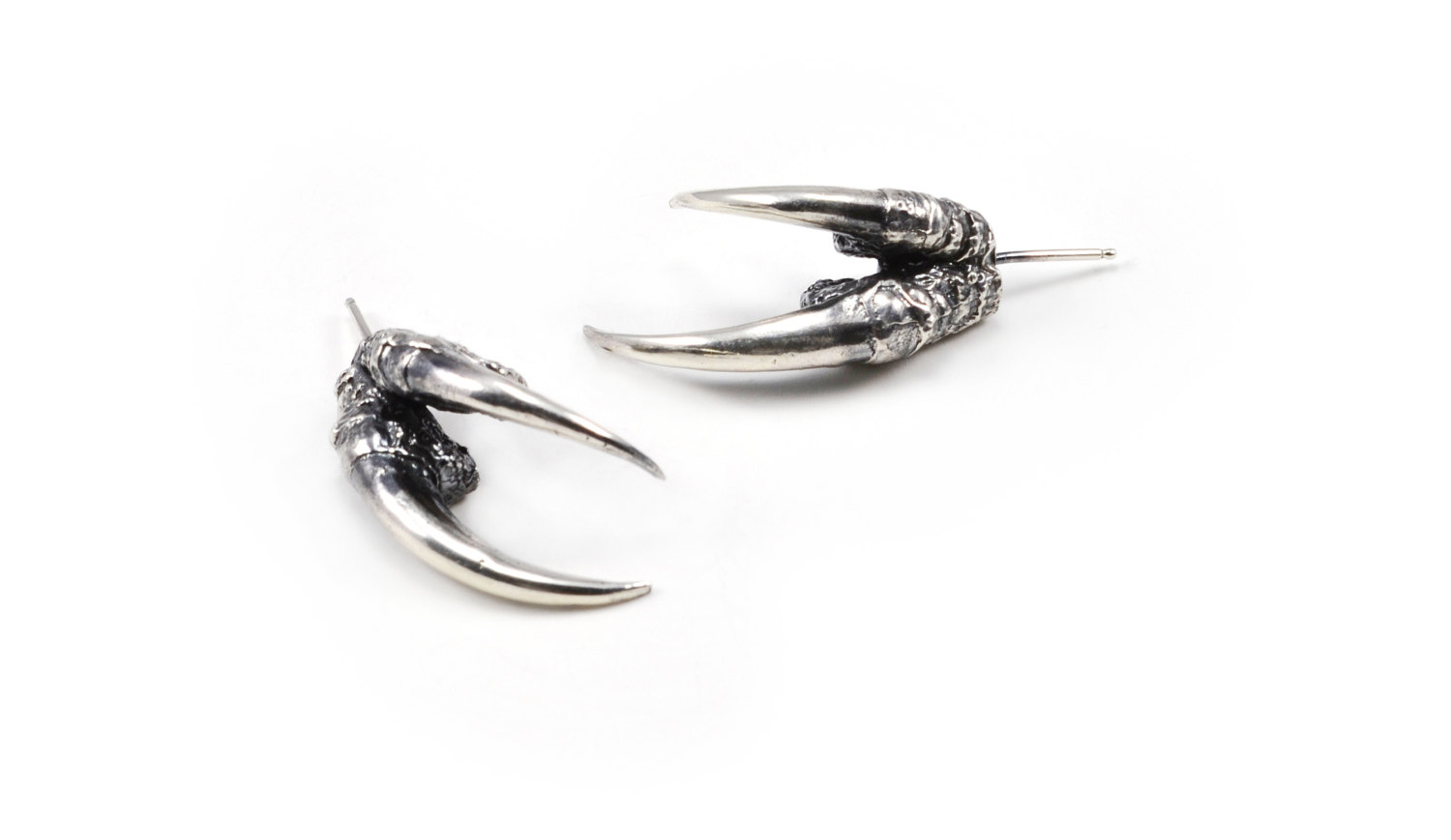 The Hunted I - Double Owl Talon Earrings
