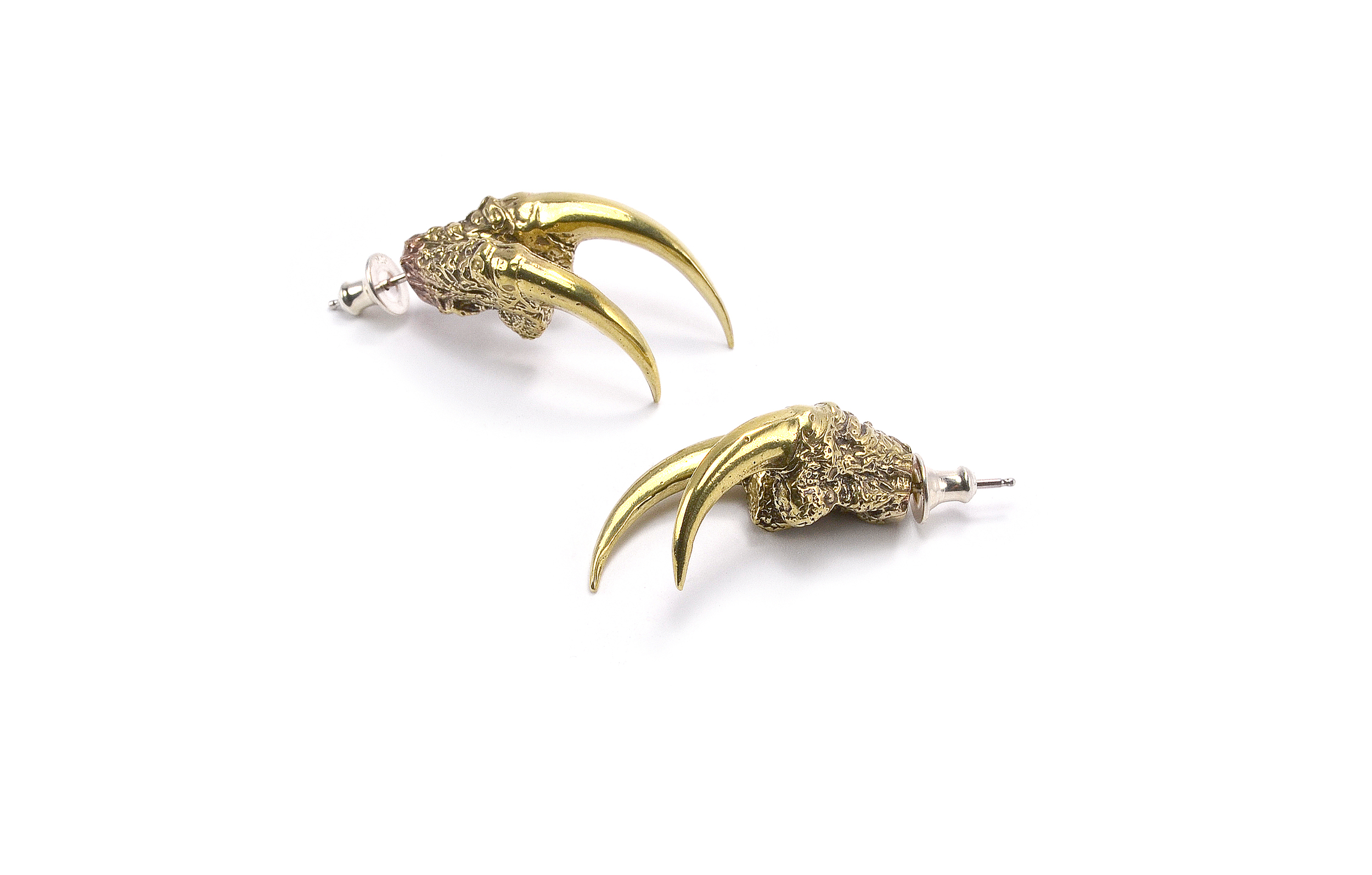 The Hunted I - Double Owl Talon Earrings