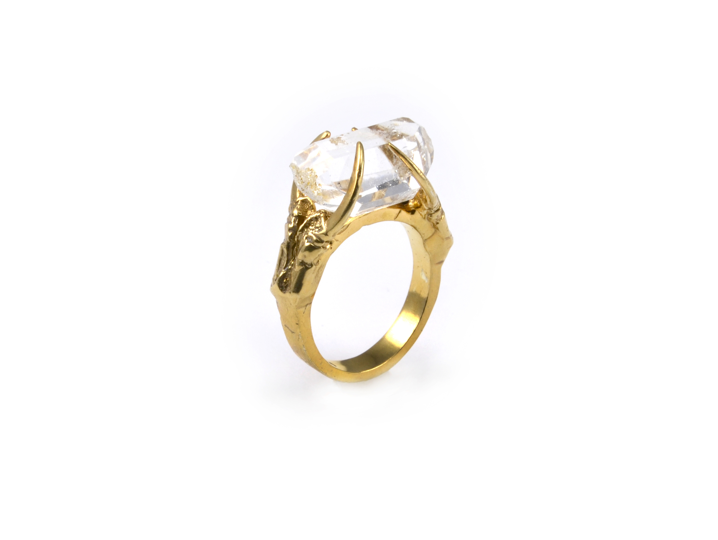 Brigid Ring with Herkimer Diamond