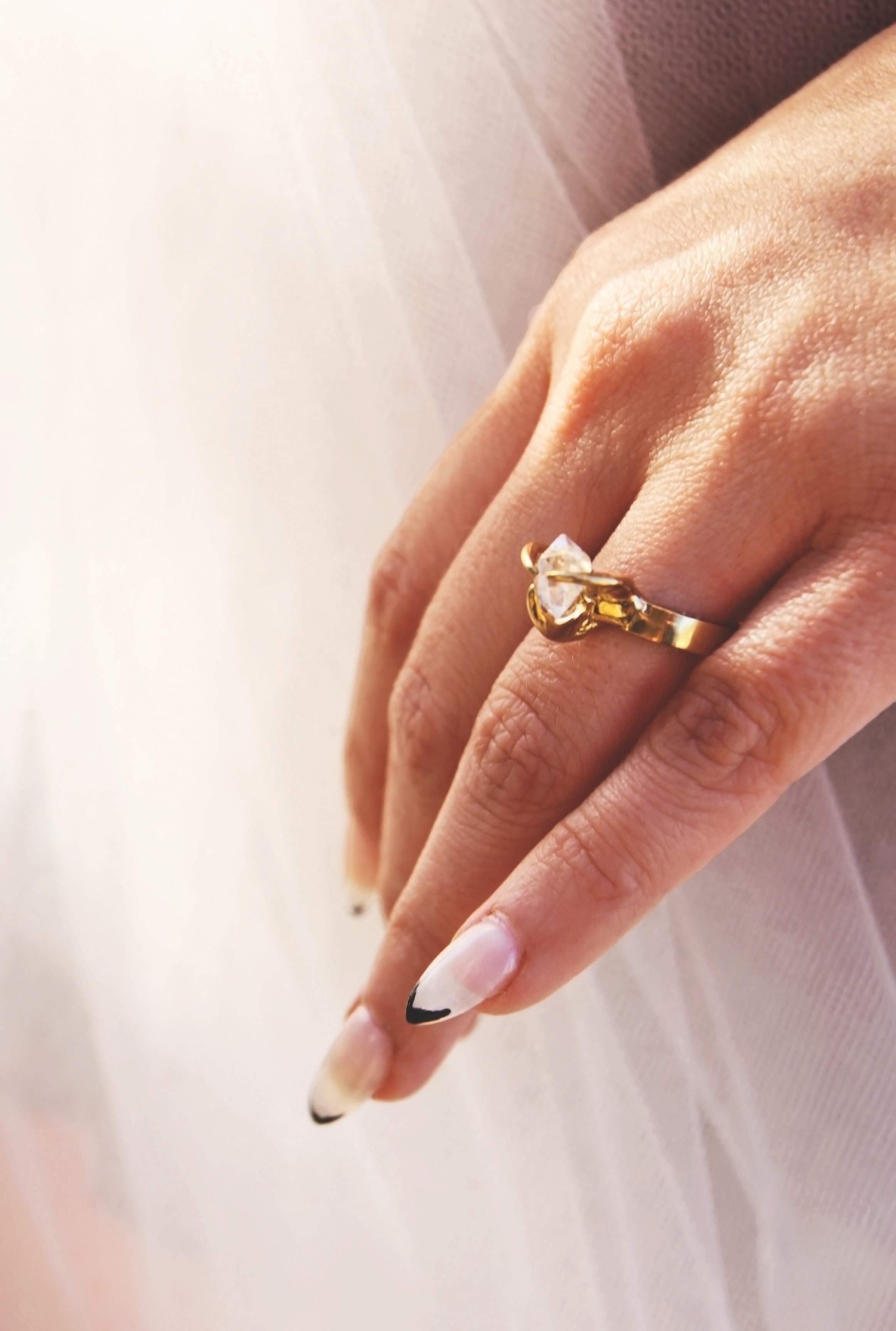 Brigid Ring with Herkimer Diamond