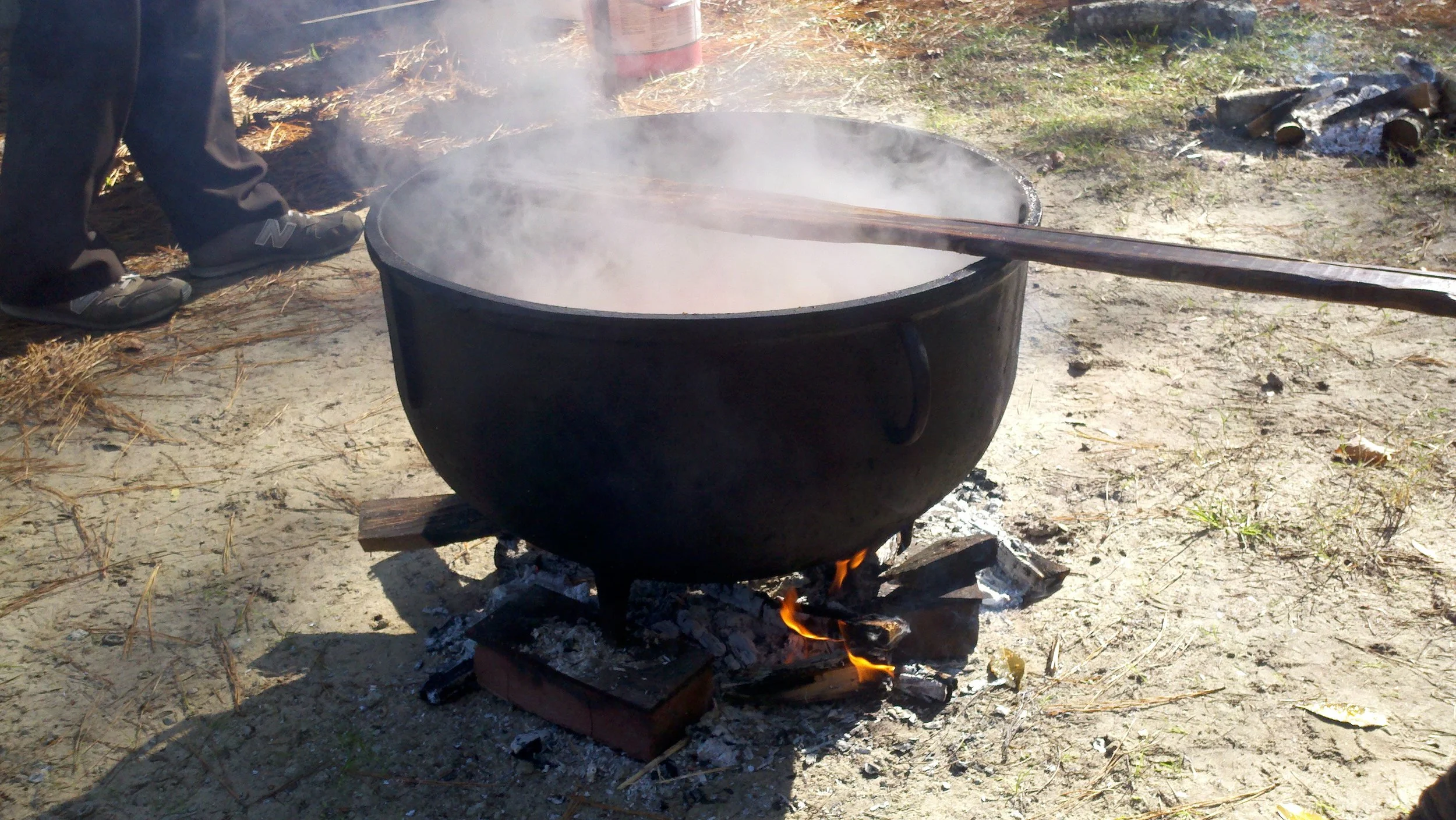 The cauldron of brunswick stew. My husbands families tradition of marking the fall season.