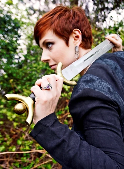 Shot from the Valkyrie Collection. We used one of my husbands many swords. Inspired by myths and legends of the Vikings.