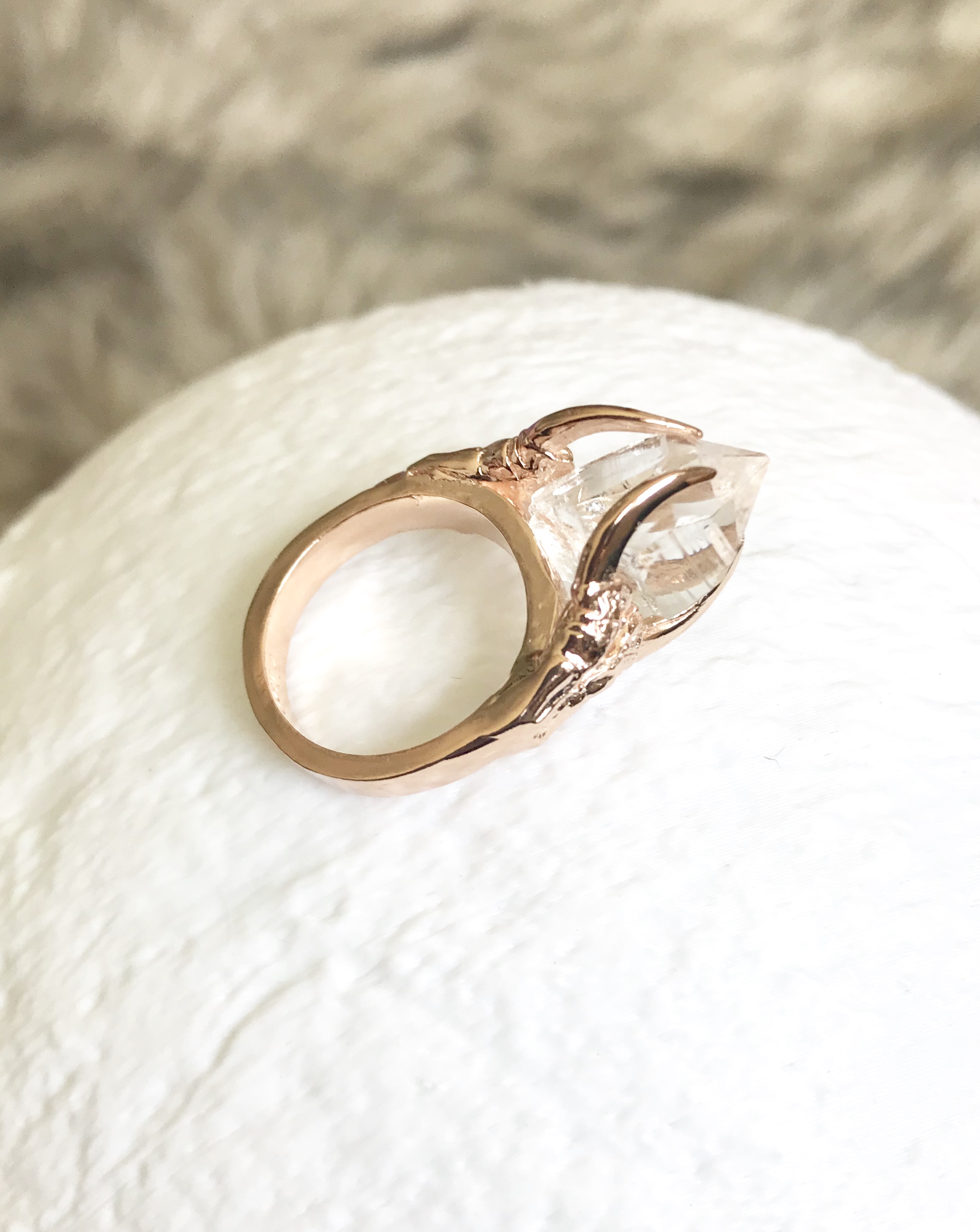 Brigid Ring with Herkimer Diamond