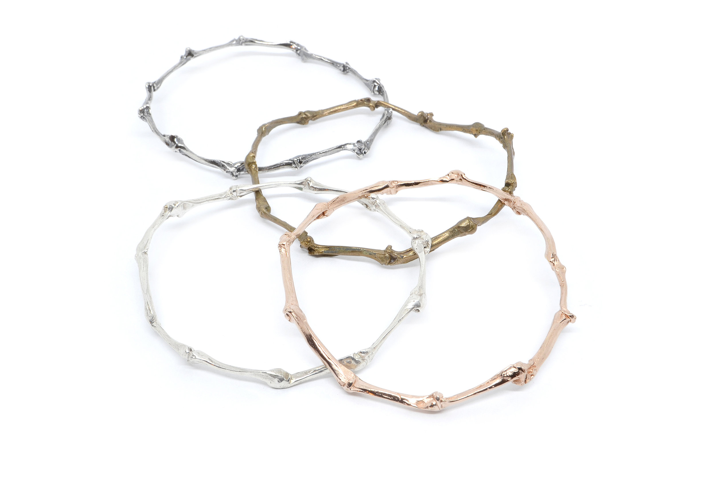 Bird Bone Bangle Bracelet