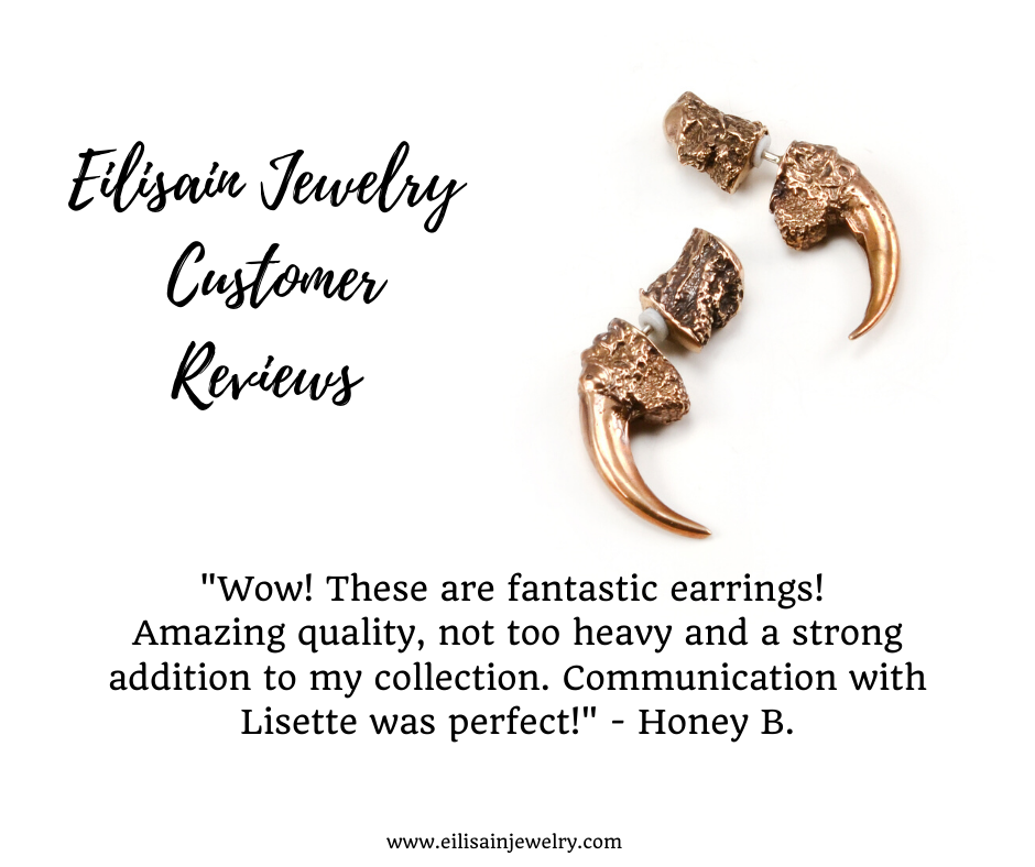 The Hunted II - Small Faux Gauge Owl Talon Earrings