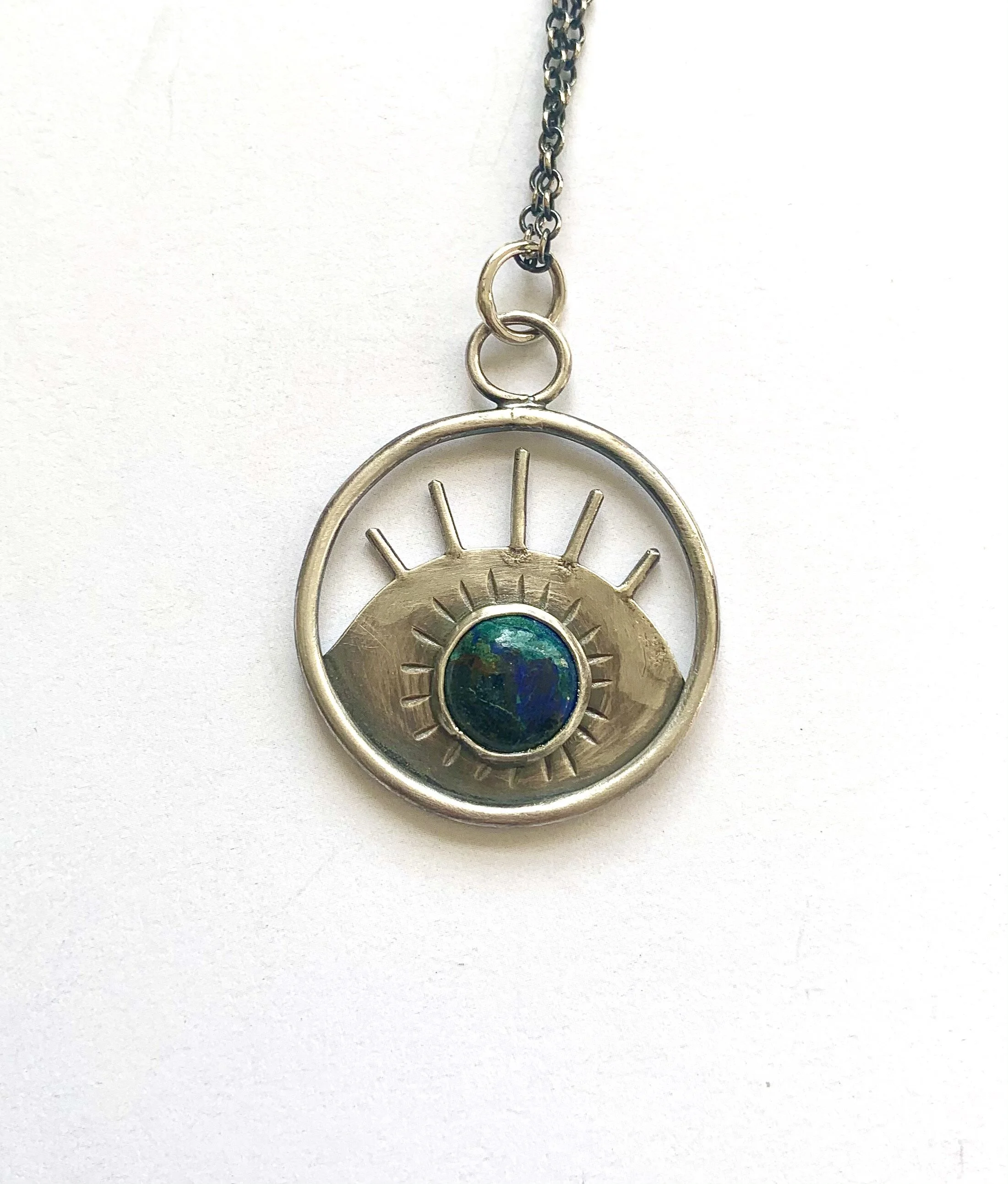 Third Eye Small Azurite Pendant 