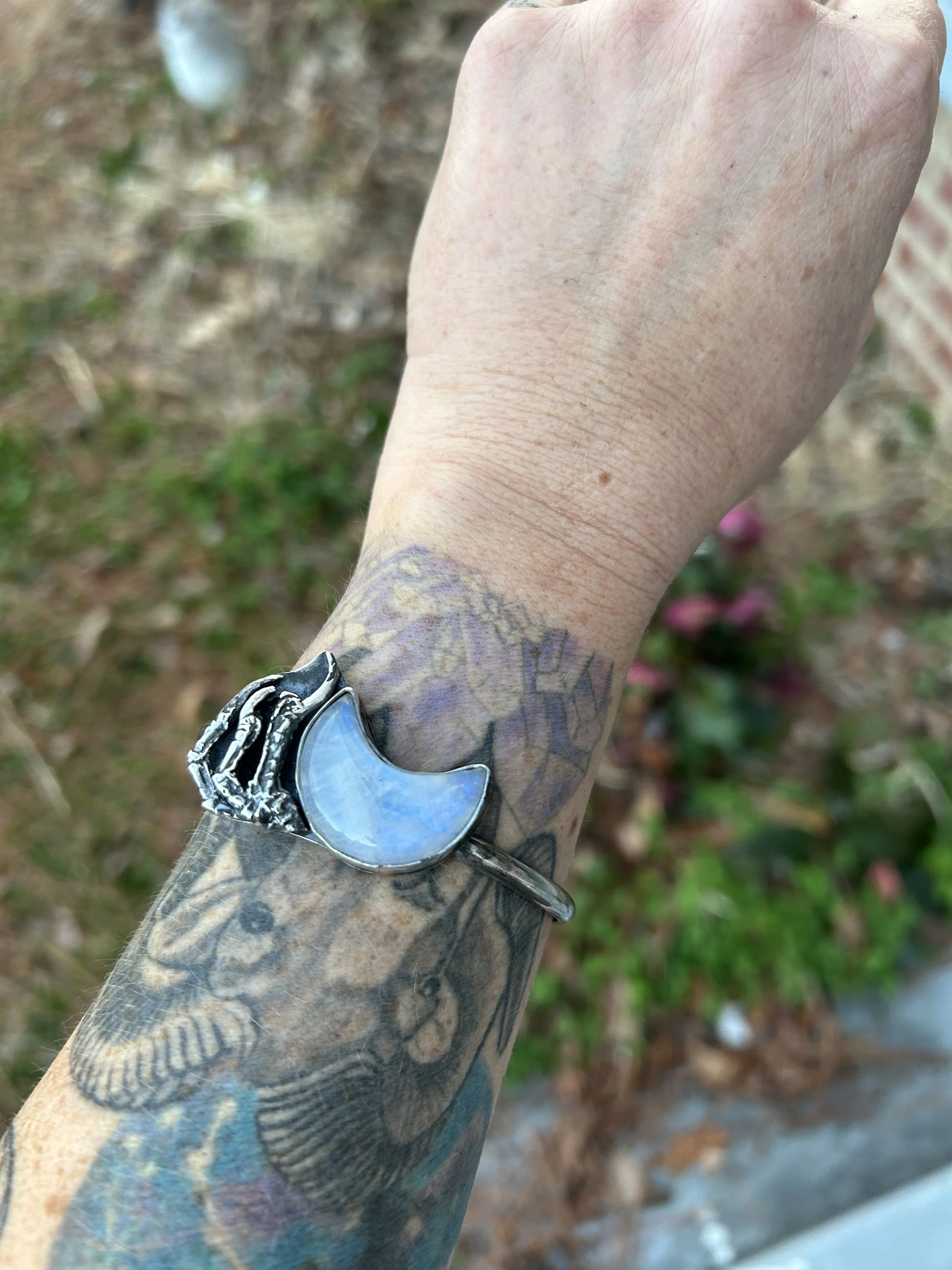 crow claw moonstone cuff (2).jpeg