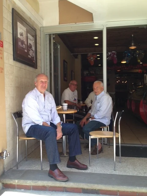 These men were hanging out, drinking coffee at the shop selling gelato and cappuccino. We asked them where the best pizza in town would be. One of the men in his thick Italian accent, told us to go across the street to a pizzeria where the locals go. I'll bet these men have known each other for years.