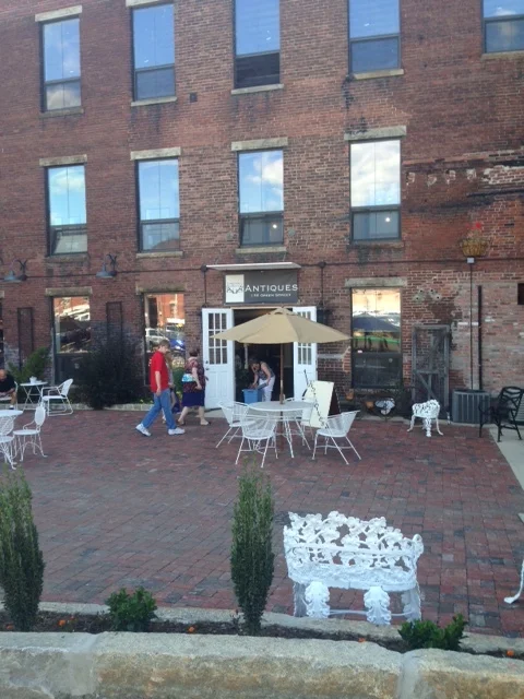 The brick patio that Dino built one brick at a time! 