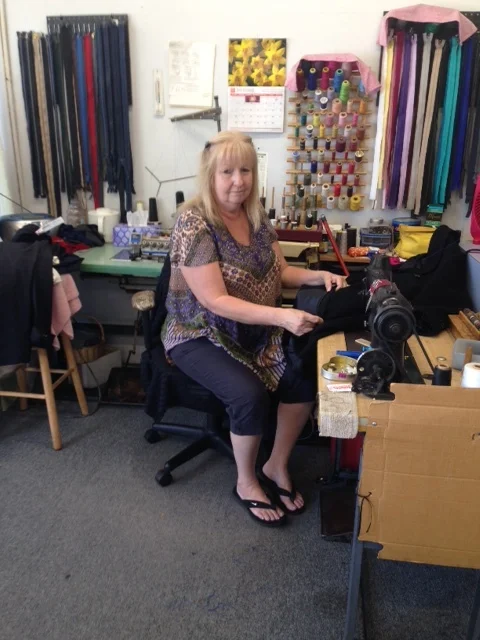 At the local dry cleaner up the street, Sharon has been hemming our pants and doing our sewing for years now. The manager, Andy, didn't want to be photographed but he has an incredible photographic memory. He knows each customer who walks in the store. I don't even need a receipt. He has my dry cleaning all ready as soon as he sees me on the sidewalk about to enter. This is the "Cheers-Bar" effect, that connected feeling of being in a place where people actually know your name.