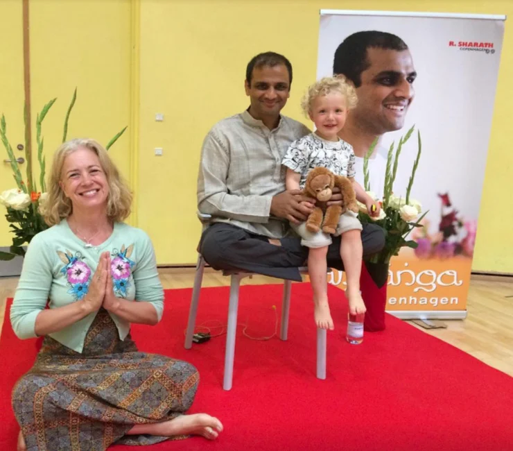 Elliott and I on our yoga travels to study with Sharath Jois