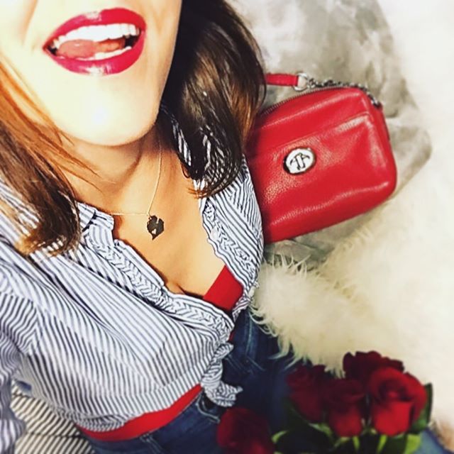 A little Michigan love from this peach π @augustamberleigh πππ My petite #michigan necklaces are now even smaller and more adorable! π