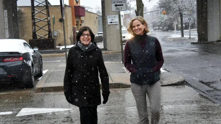 Helena Williams and Laura Curran, photo: Newsday