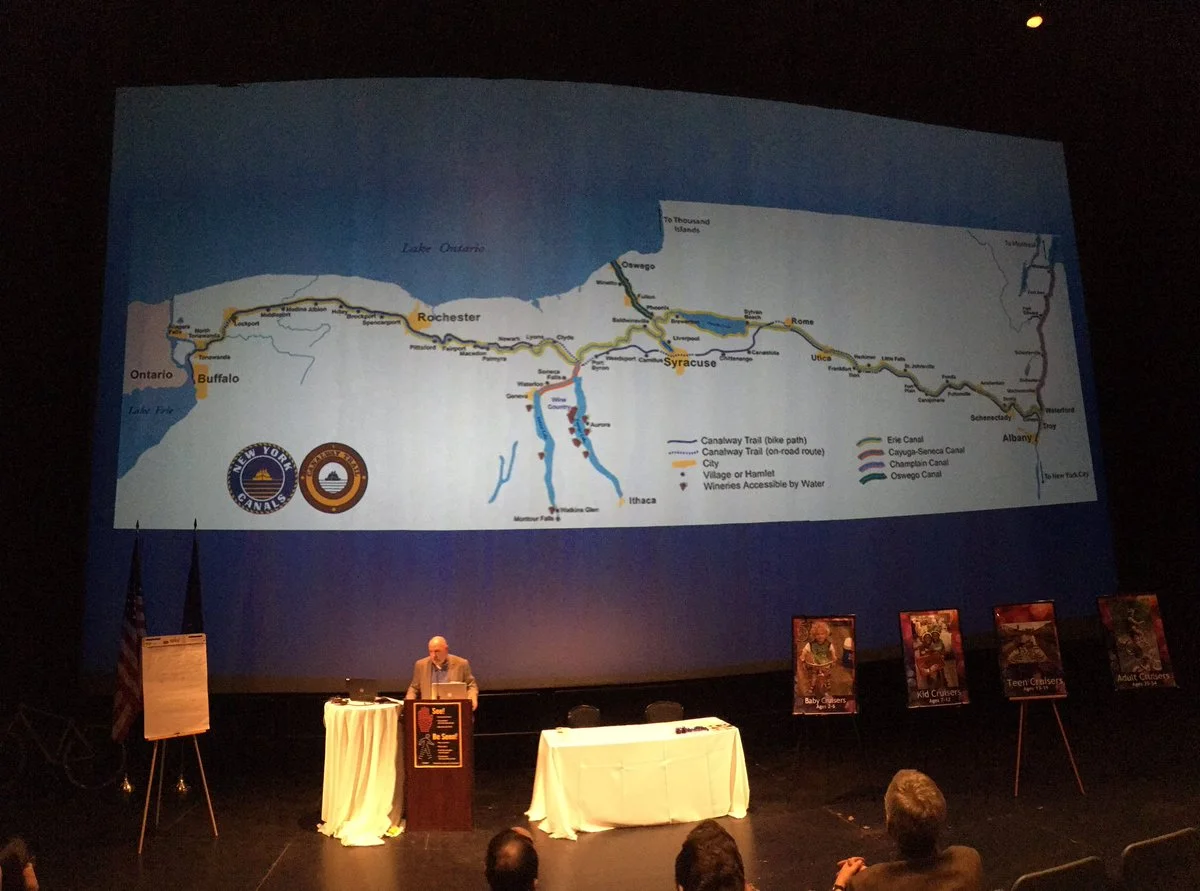 John Joyce Director, Policy & Program Development, NYS Canal Corporation, discussing the NYS Canals and Canalway Trail system. 
