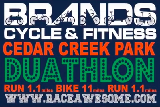 LONG ISLANDS fastest growing Fall Duathlon. Run 1.1 miles on park paths, Bike 4 loops on closed roads (total of 11 miles), Run another 1.1 miles on park paths. Located in Nassau County's Cedar Creek Park, Seaford, New York.