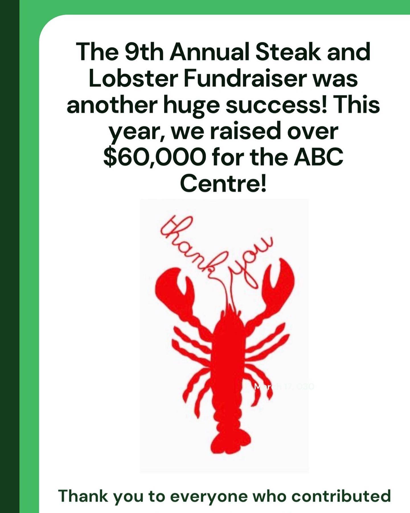 That&rsquo;s a wrap on the 2024 🥩 &amp; 🦞 fundraiser and the grand total raised is&hellip;🥁🥁🥁🥁🥁🥁🥁🥁🥁🥁🥁

💰6️⃣0️⃣,0️⃣0️⃣0️⃣💰‼️
Thank you to all the sponsors! We appreciate everyone who contributed. Mark your calendar for the 10th Annual o