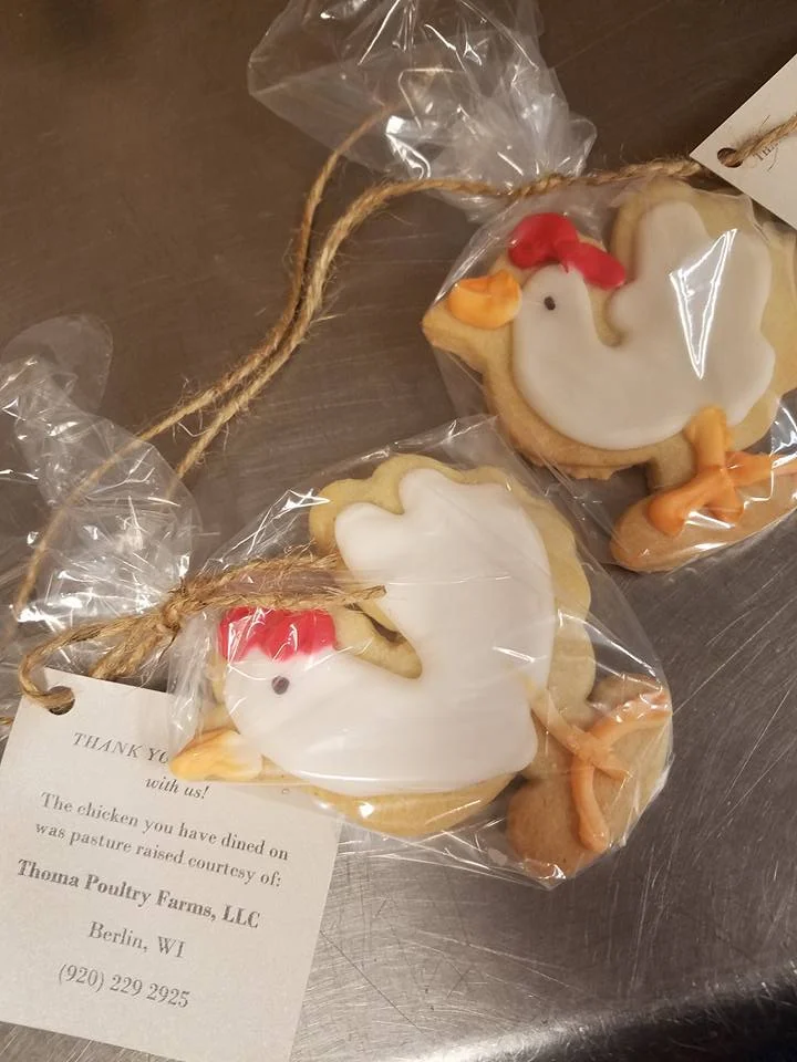 Chicken Cookie Wedding Favors