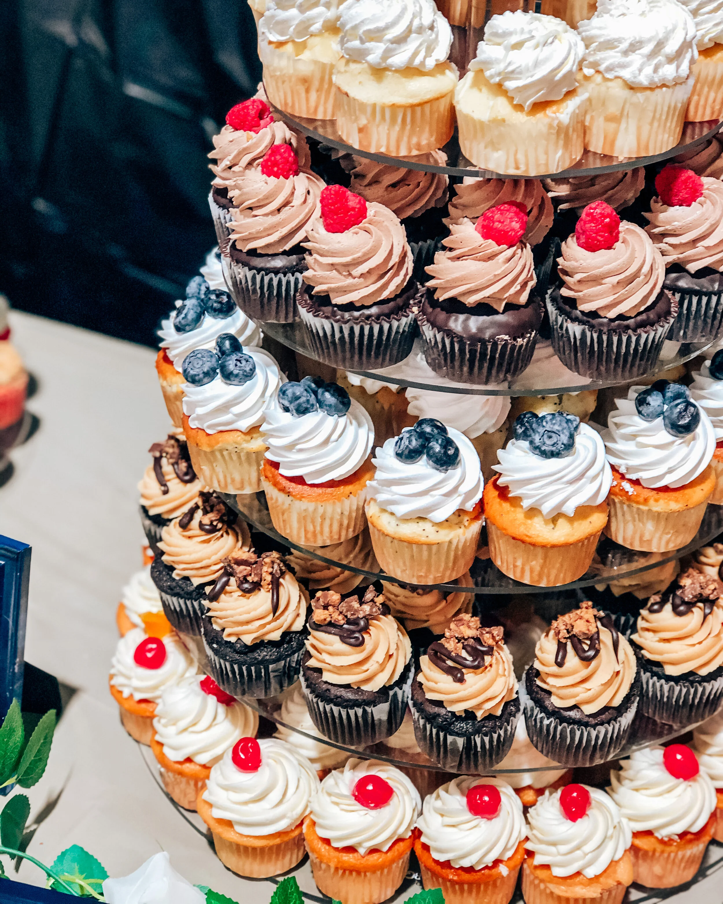 featured (top to bottom): Almond, Dark Chocolate Raspberry, Lemon Poppy seed w/fresh blueberries, Peanut Butter Cup, Brandy Old Fashioned