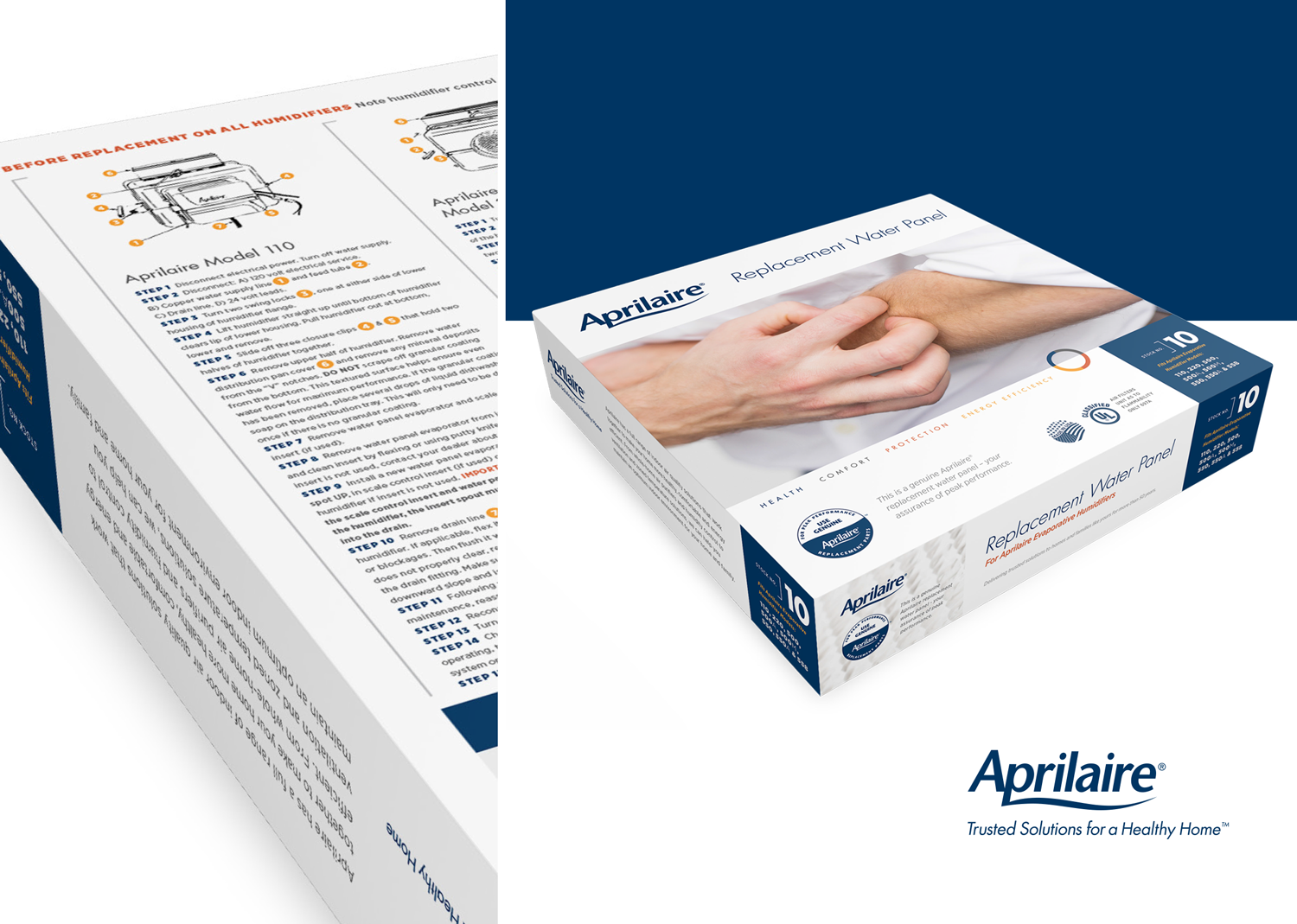 Aprilaire Water Panel Packaging