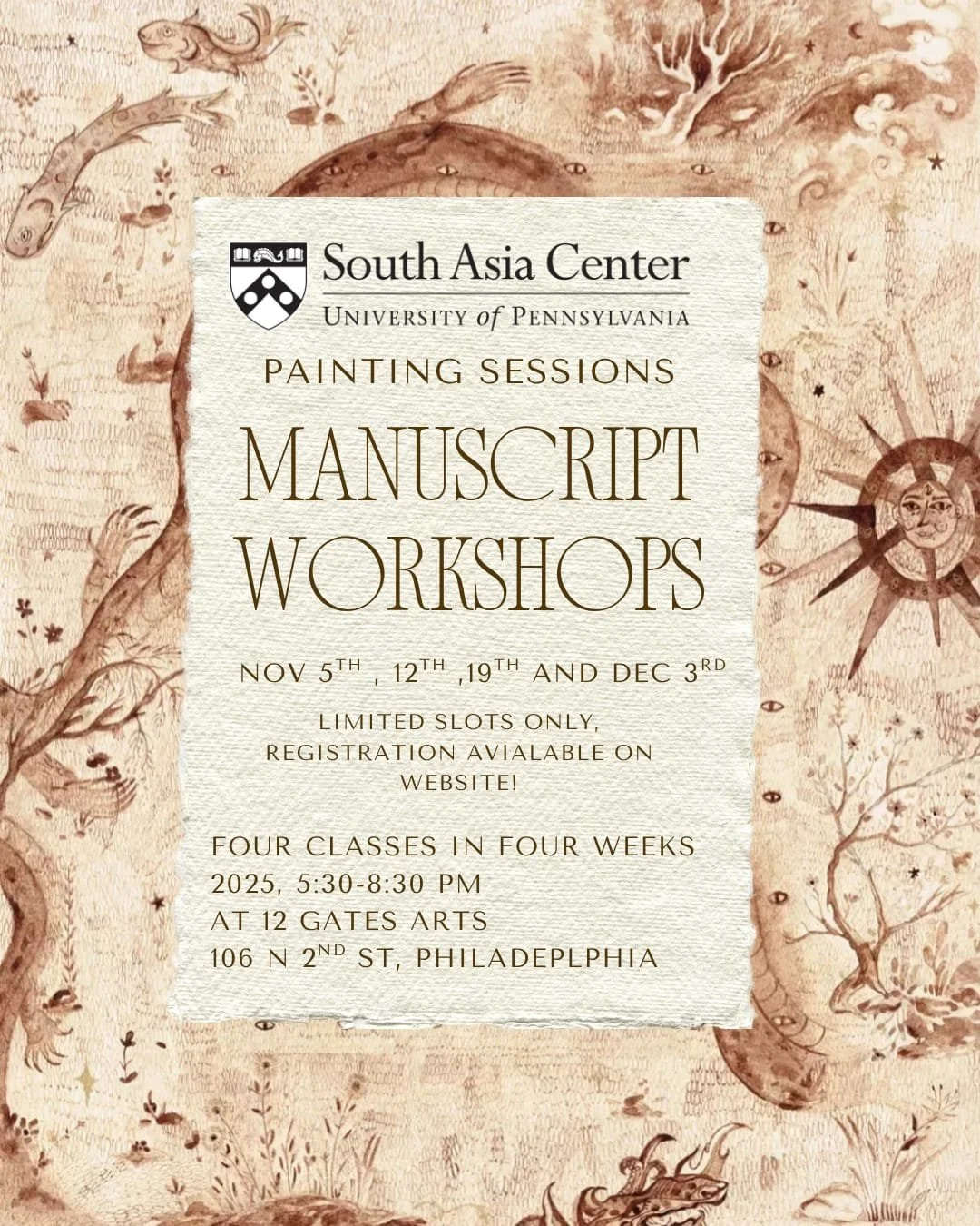 Manuscript Painting Workshop  w/Zainab Zulfiqar