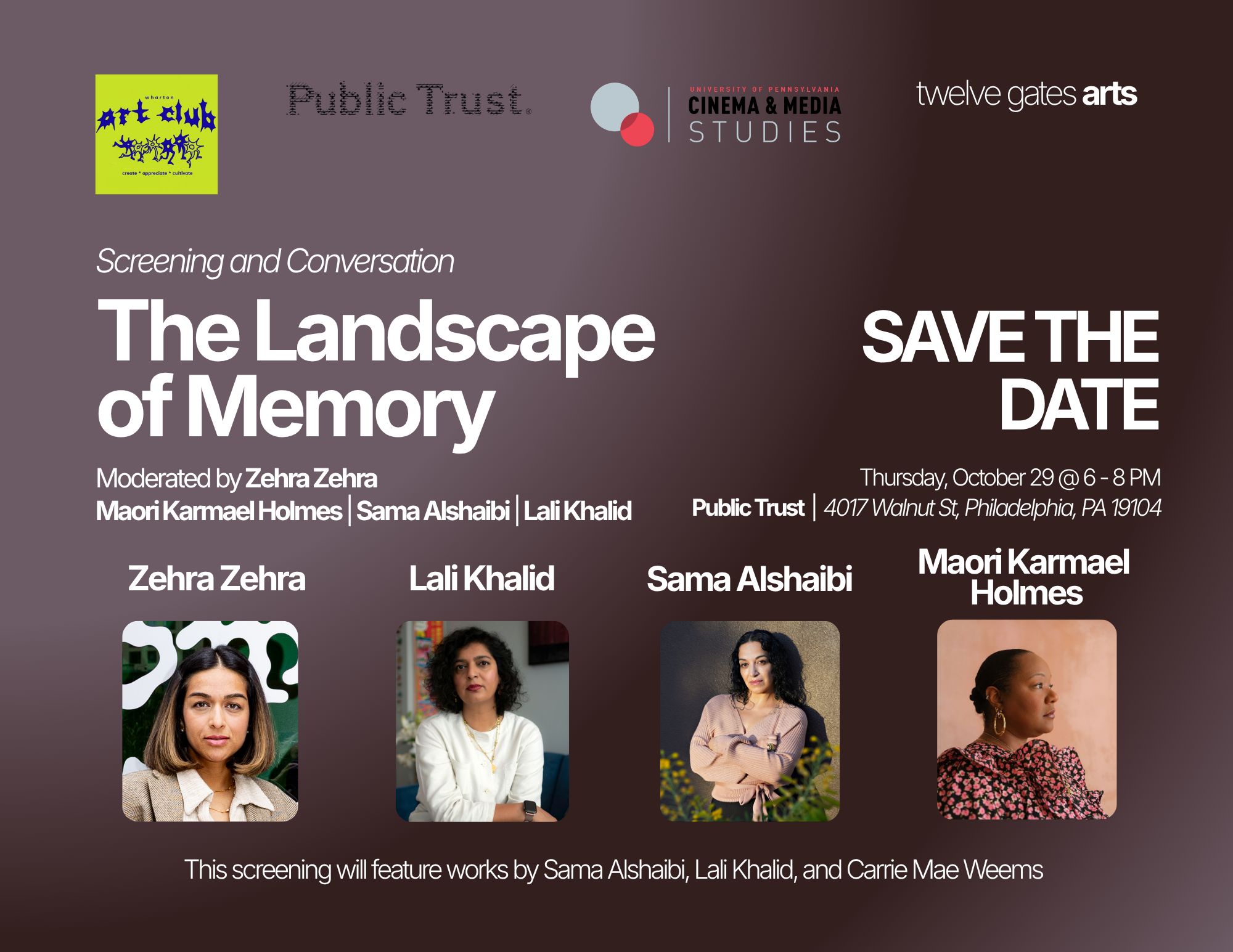 The Landscape of Memory: Screening and Conversation