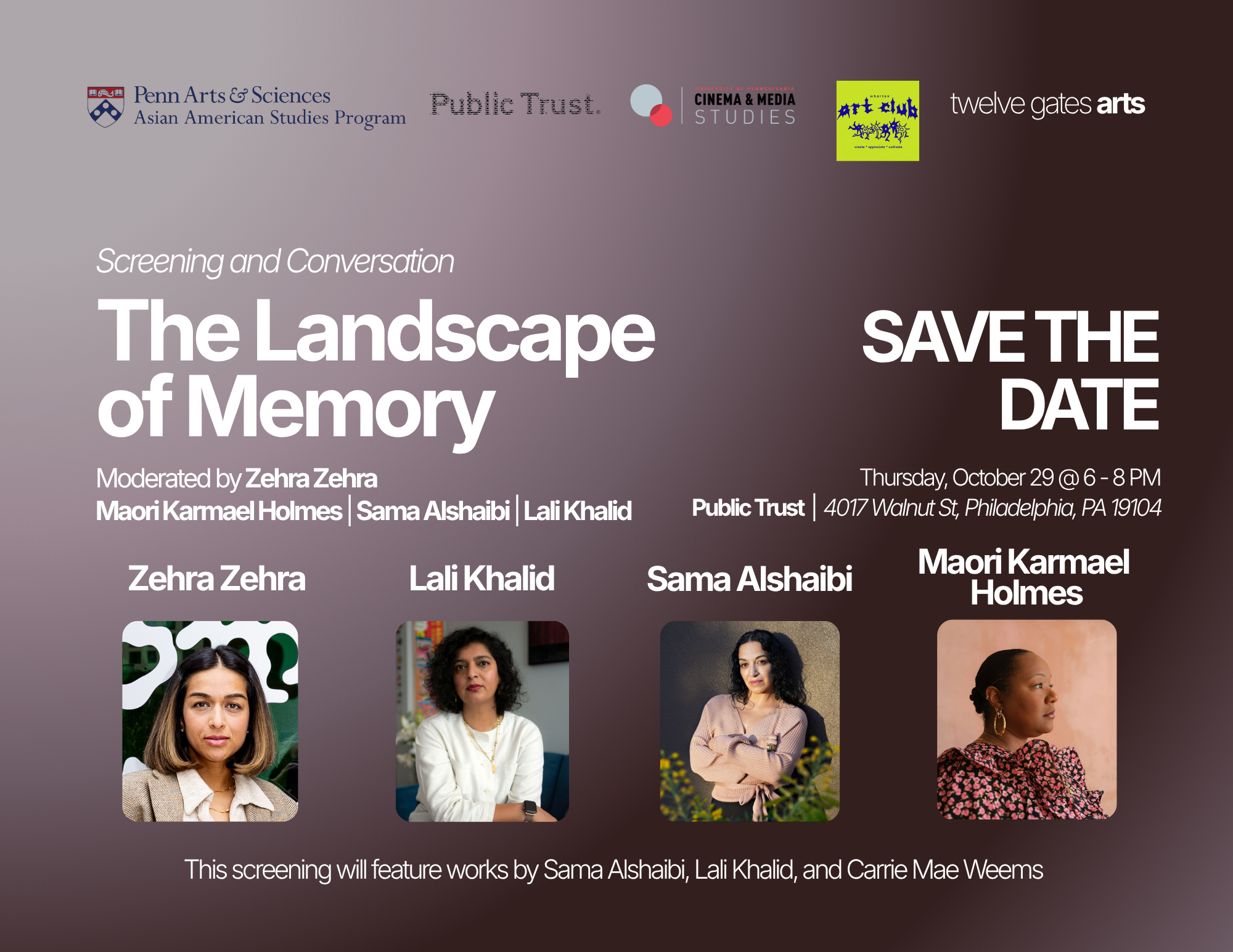 The Landscape of Memory: Screening and Conversation