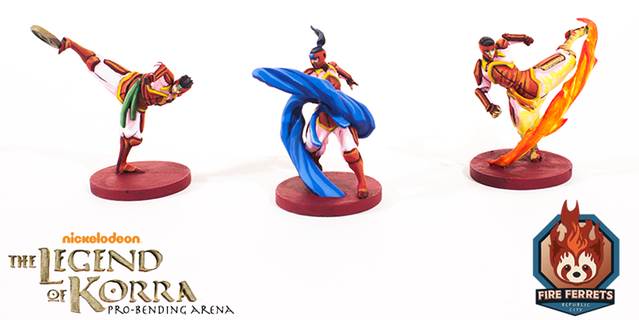 Fire Ferrets Painted.