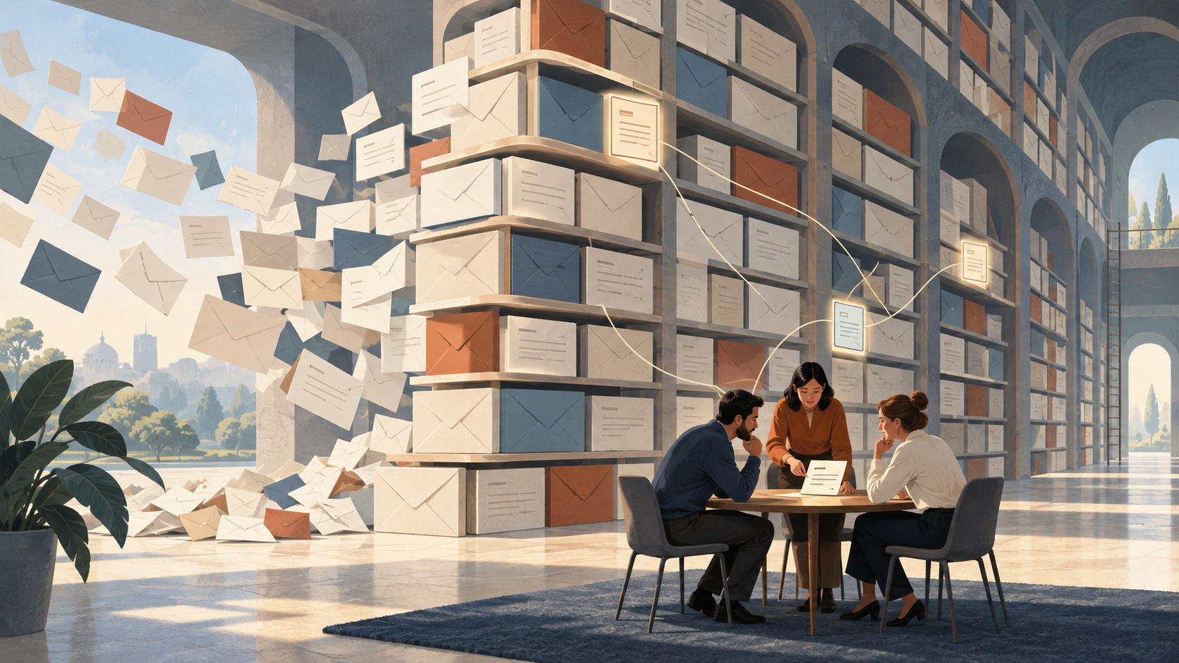 Email is becoming less of a communication tool and more of an organizational memory system.