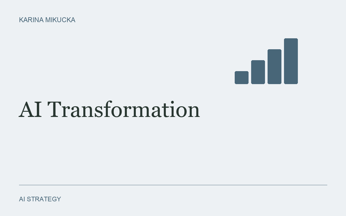 An AI transformation becomes durable when the new way of working can survive an ordinary week.