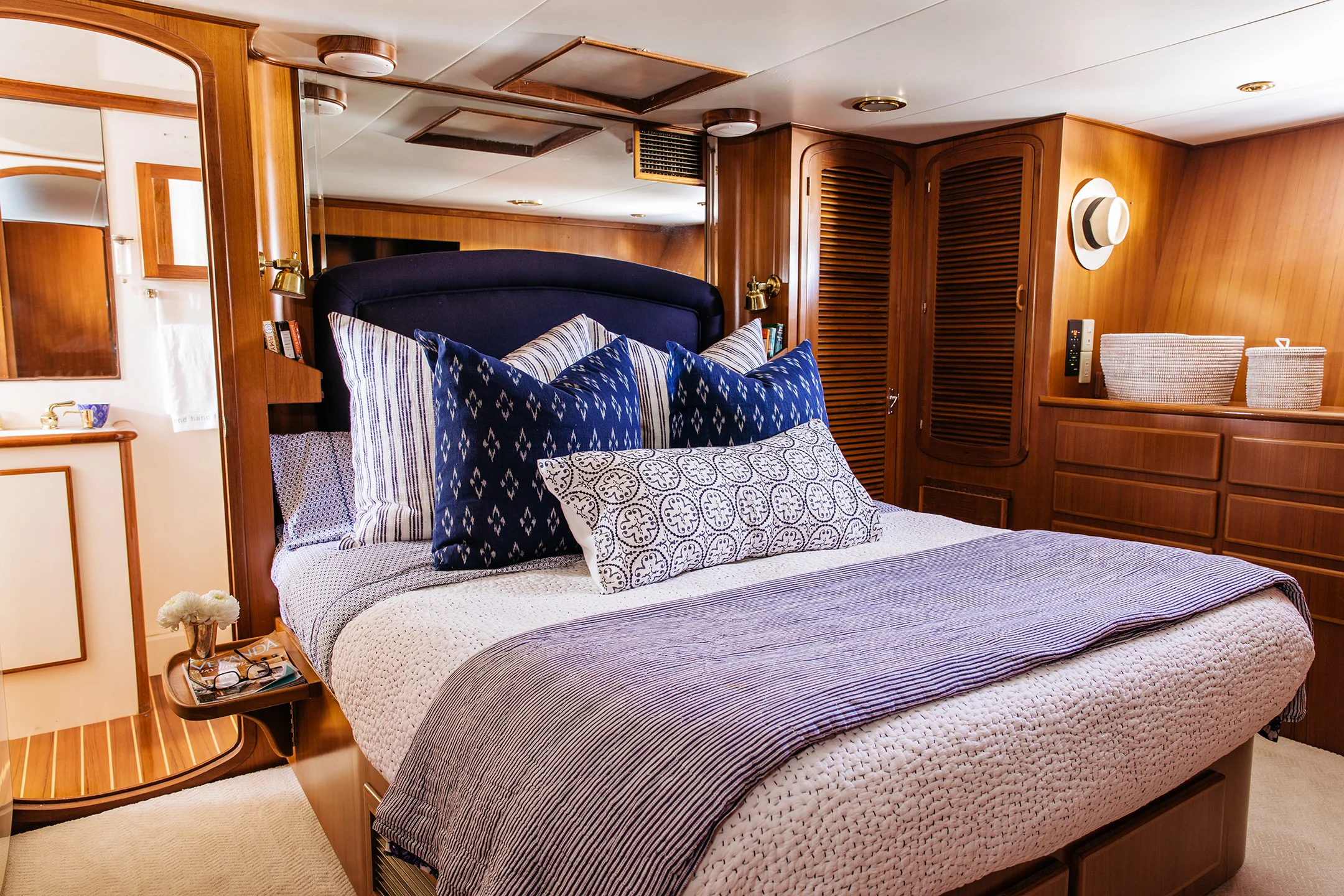 Large master suite with king bed, full bath and air conditioning