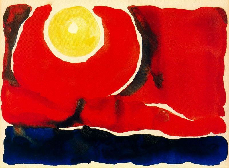 Evening Star #6 by Georgia O'Keeffe - source