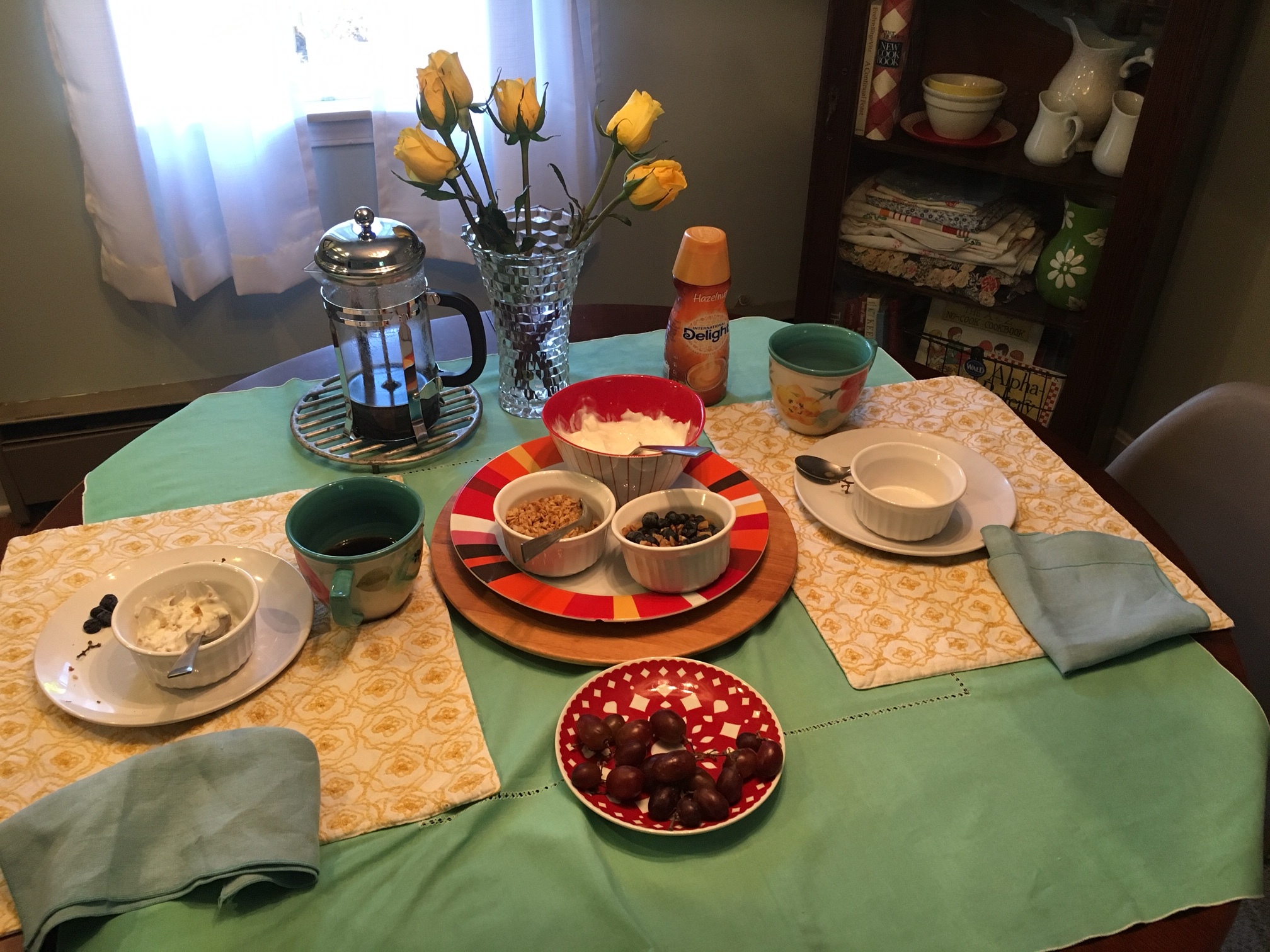a simple breakfast for new friends
