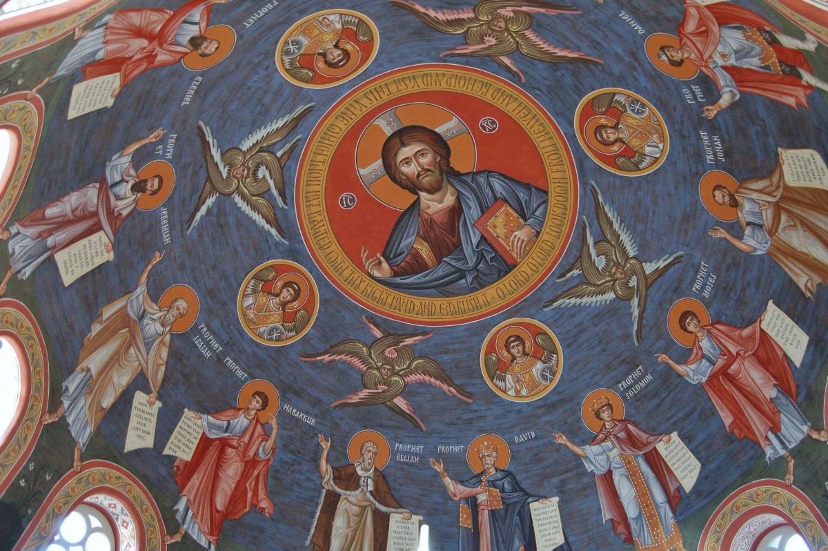 the magnificent painted dome at holy ascension in charleston, SC ( source )