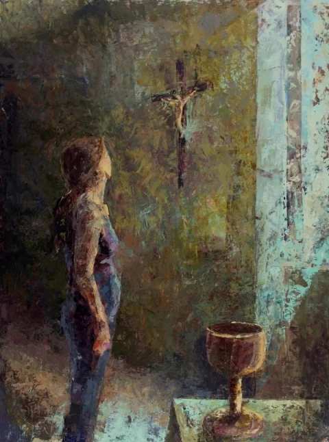 Mary the Chalice by Michelle Arnold paine ( source )