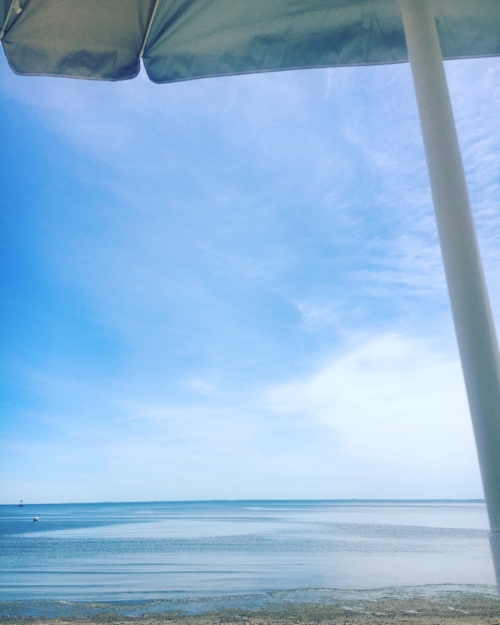 For Mother's Day, I asked my family to kit me out for a summer full of beach days. Here's my first time out with the new beach chair and umbrella. 