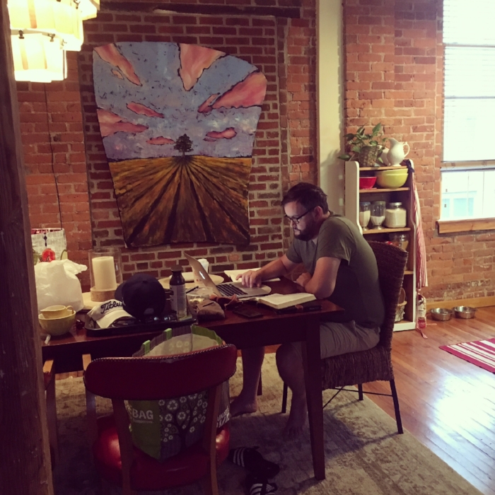 Finding some beautiful spots among the chaos of unpacking.