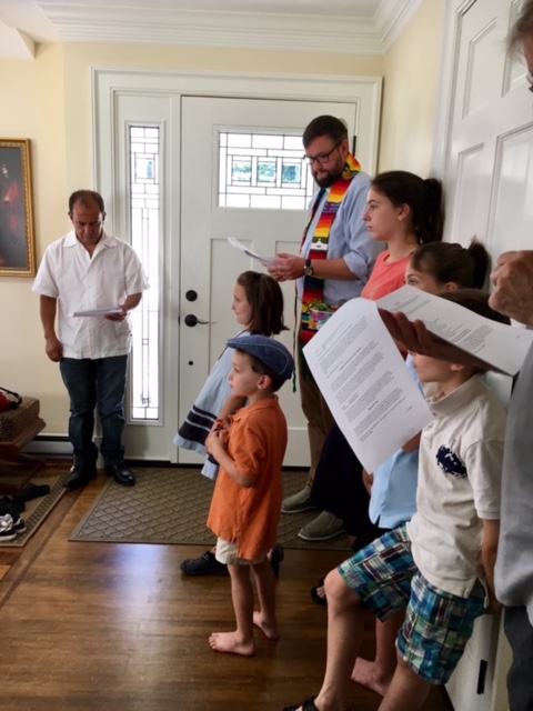  A house blessing for a family with the most adorable grandkids. 