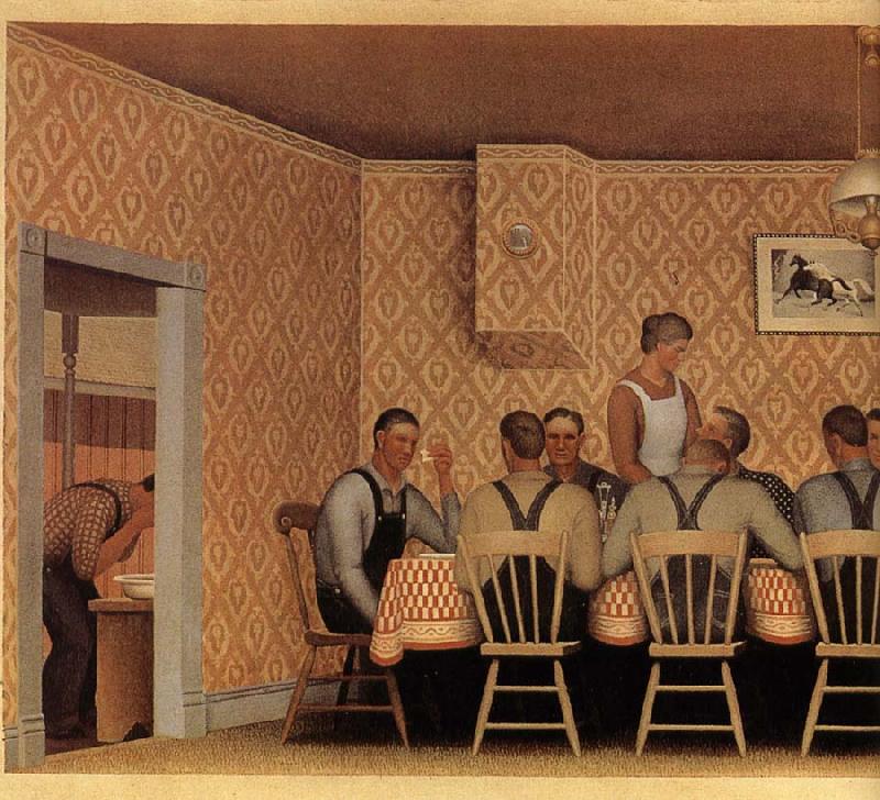  The Thresher's Supper, 1934  Grant Wood 