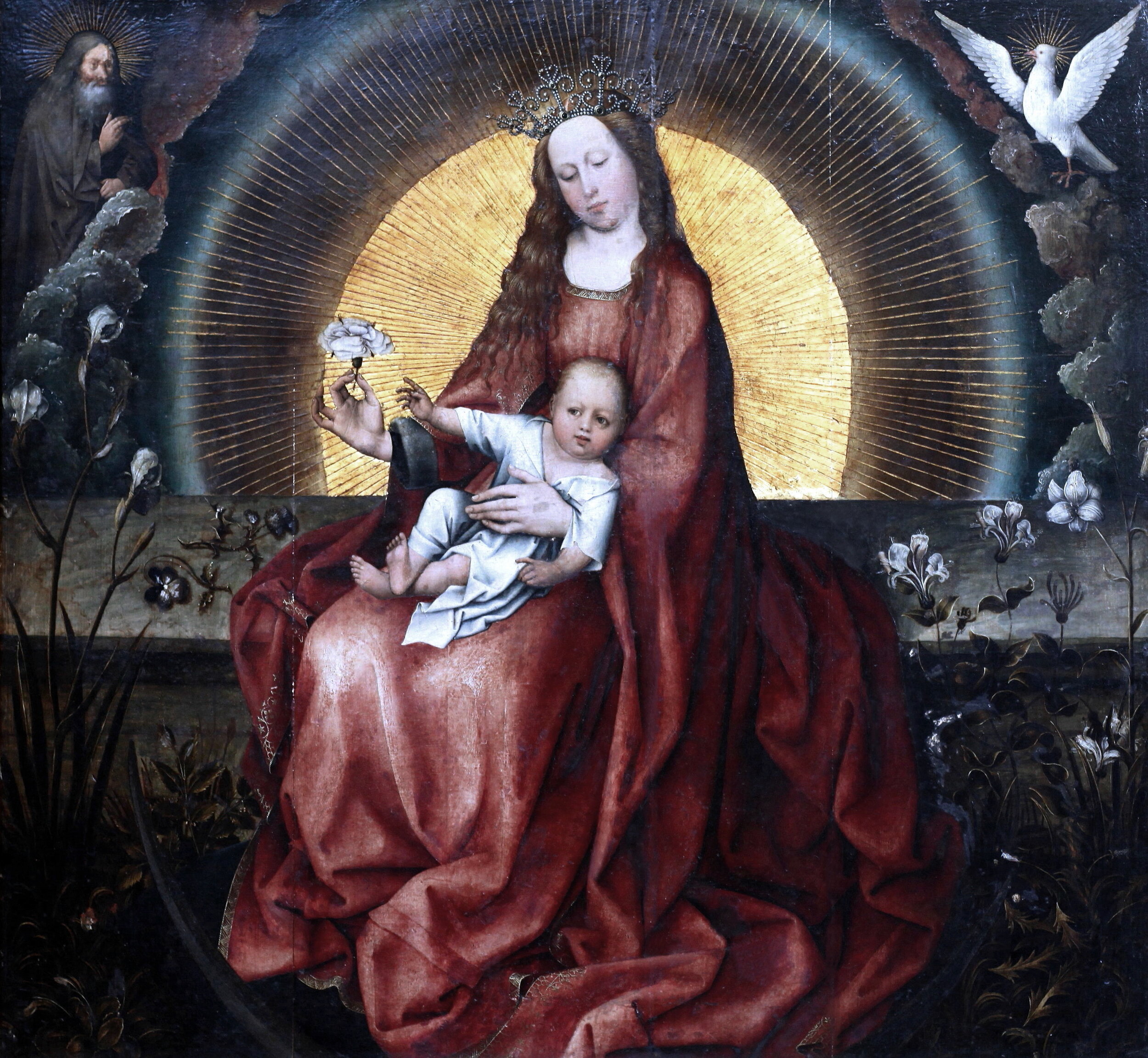 La Vierge de l'Apocalypse (The Virgin of the Apocalypse), Robert Campin dit Le Maitre de Flémalle 