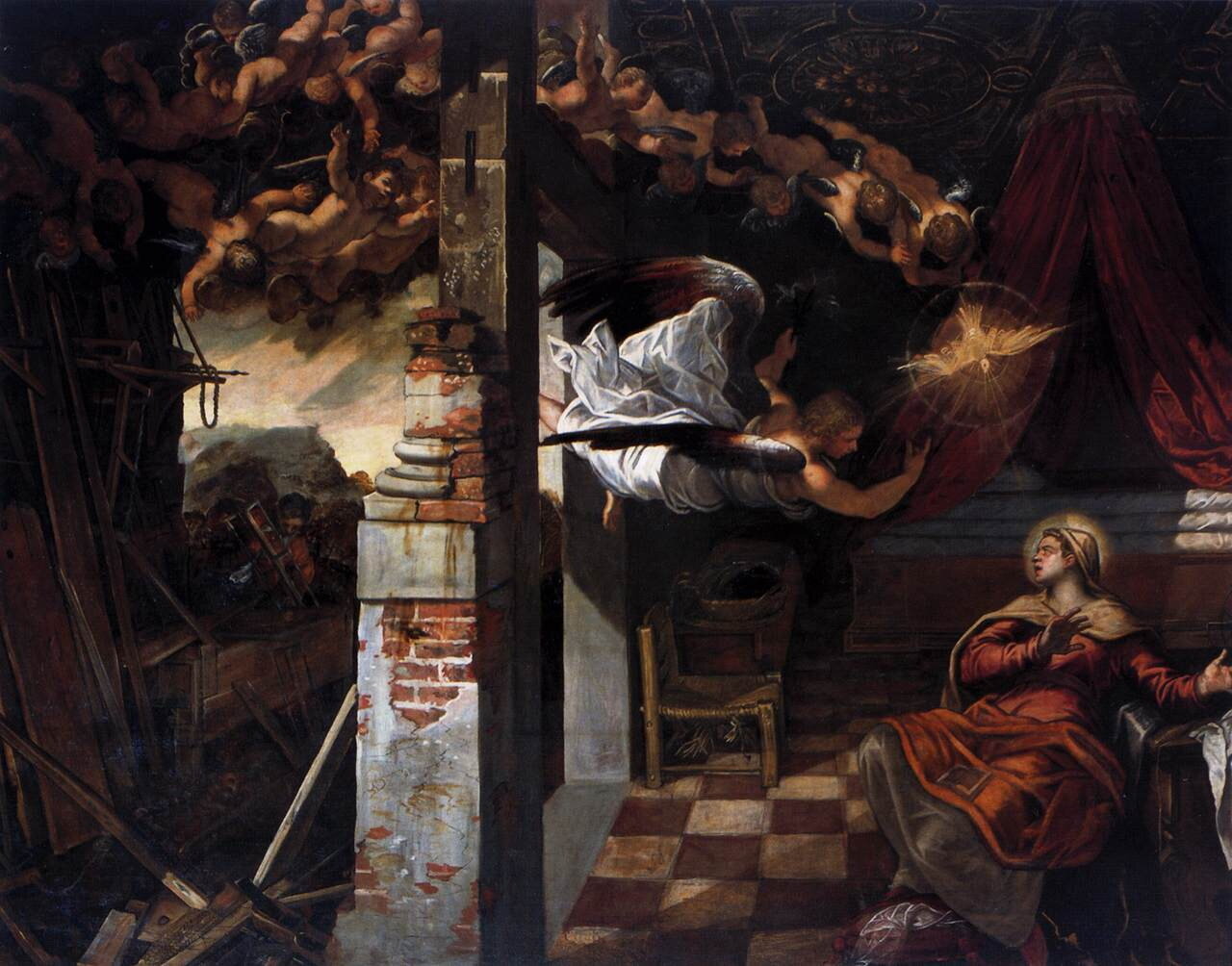  Annuncitation, Il Tintoretto 
