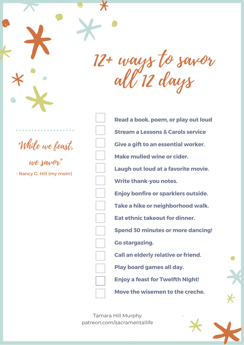 All 12 Days! A playlist to help us keep Christmas well!