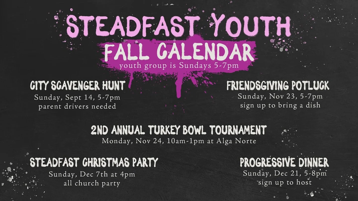 Tonight is our last Thursday youth group, we will switch back to Sundays in September!