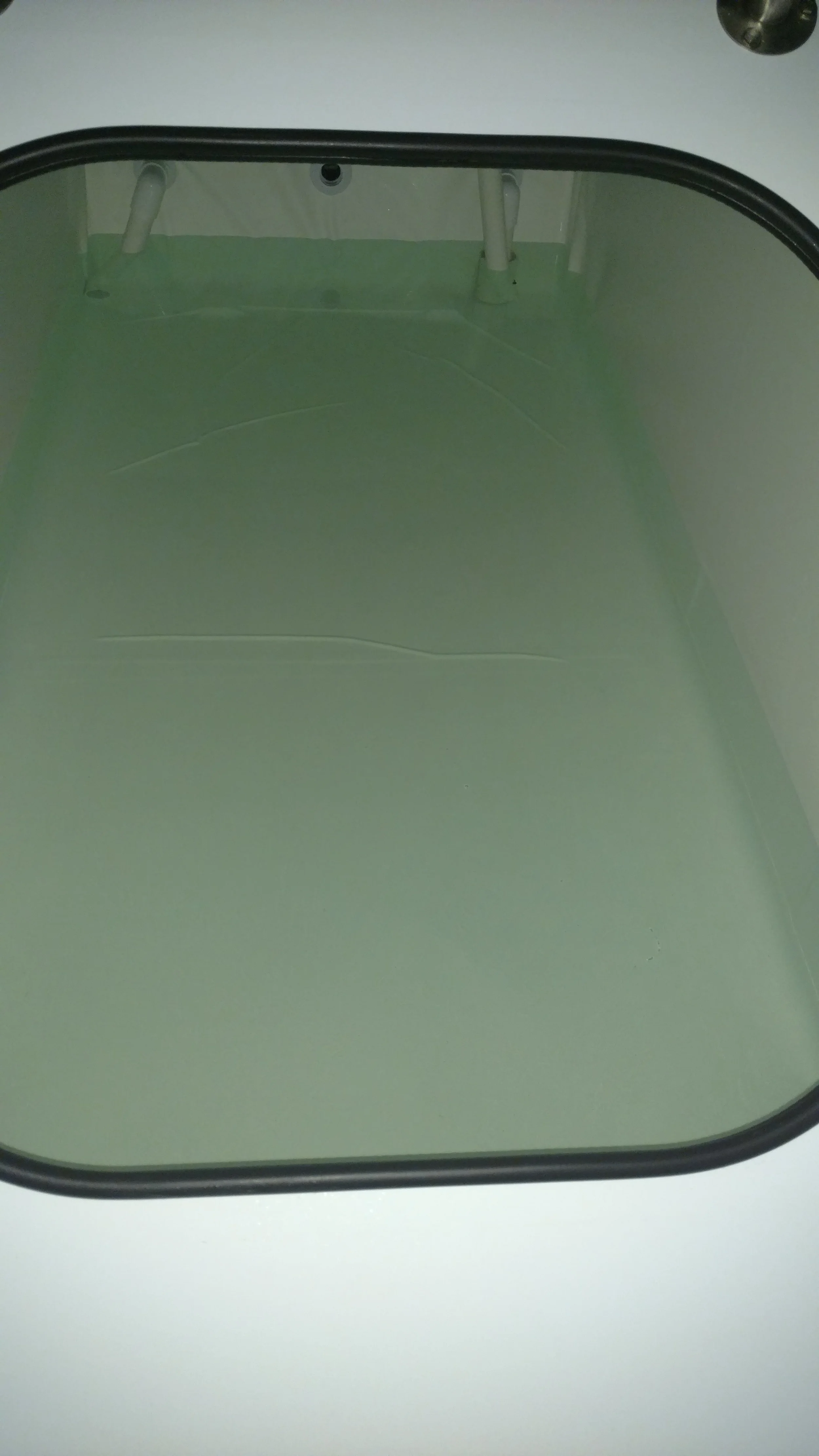 Look at the clean nice tank, see not scary at all. You can open the door anytime you want.