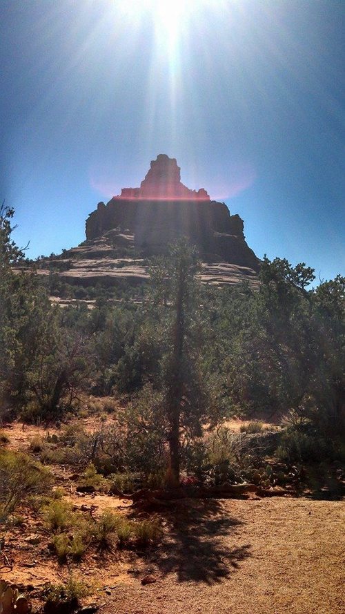 Bell Rock, lovely hike. I passed several people meditating and doing yoga on different levels up. Bring good shoes and water.