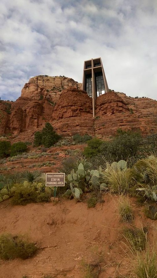 Chapel of the Holy Cross. Pretty spectacular. It is a replica of the top of the Empire State Building in New York
