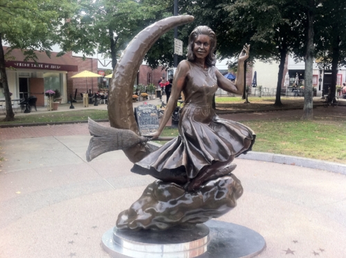Nothing says Salem, like a statue of Bewitched Star, Samantha. Welcome to the Witch City.