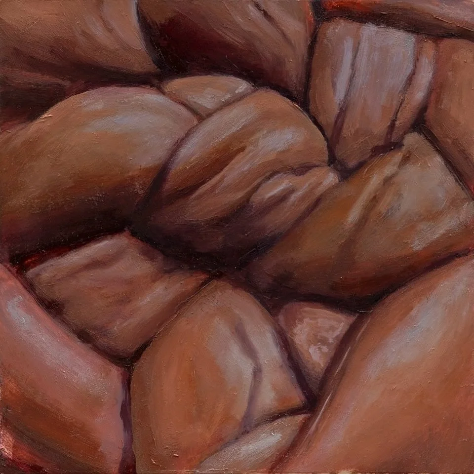  Pigment 
 2023 
 5" x 5" 
 Oil on Acrylic Block