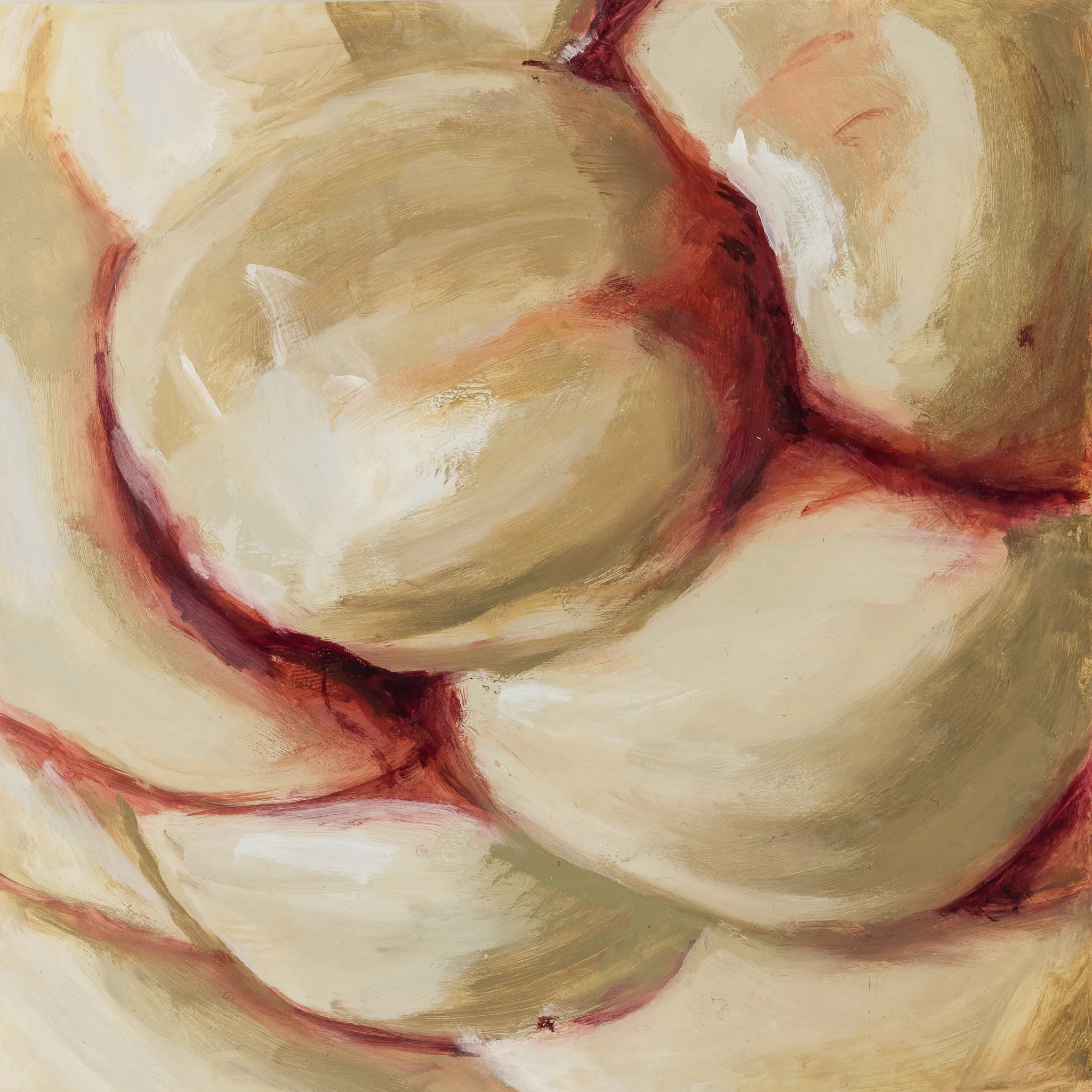  Oozing 
 2018 
 5” x "5” 
 Oil on Mylar 
