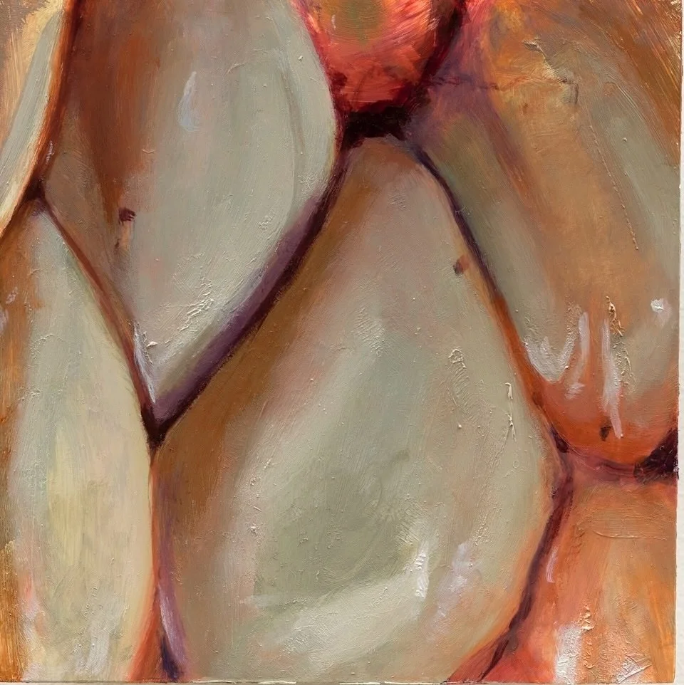  Red Glow  
 2023 
 5" x 5" 
 Oil on Alkyd Block 

